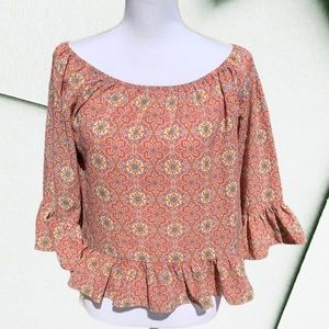 Sanctuary Anthropologie Julia Off Shoulder Top